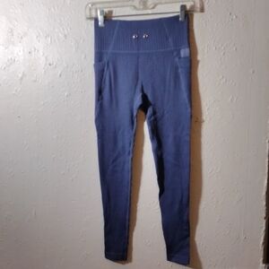 Sommer Ray,SizeS,Stylish Blue High-Waisted Leggings